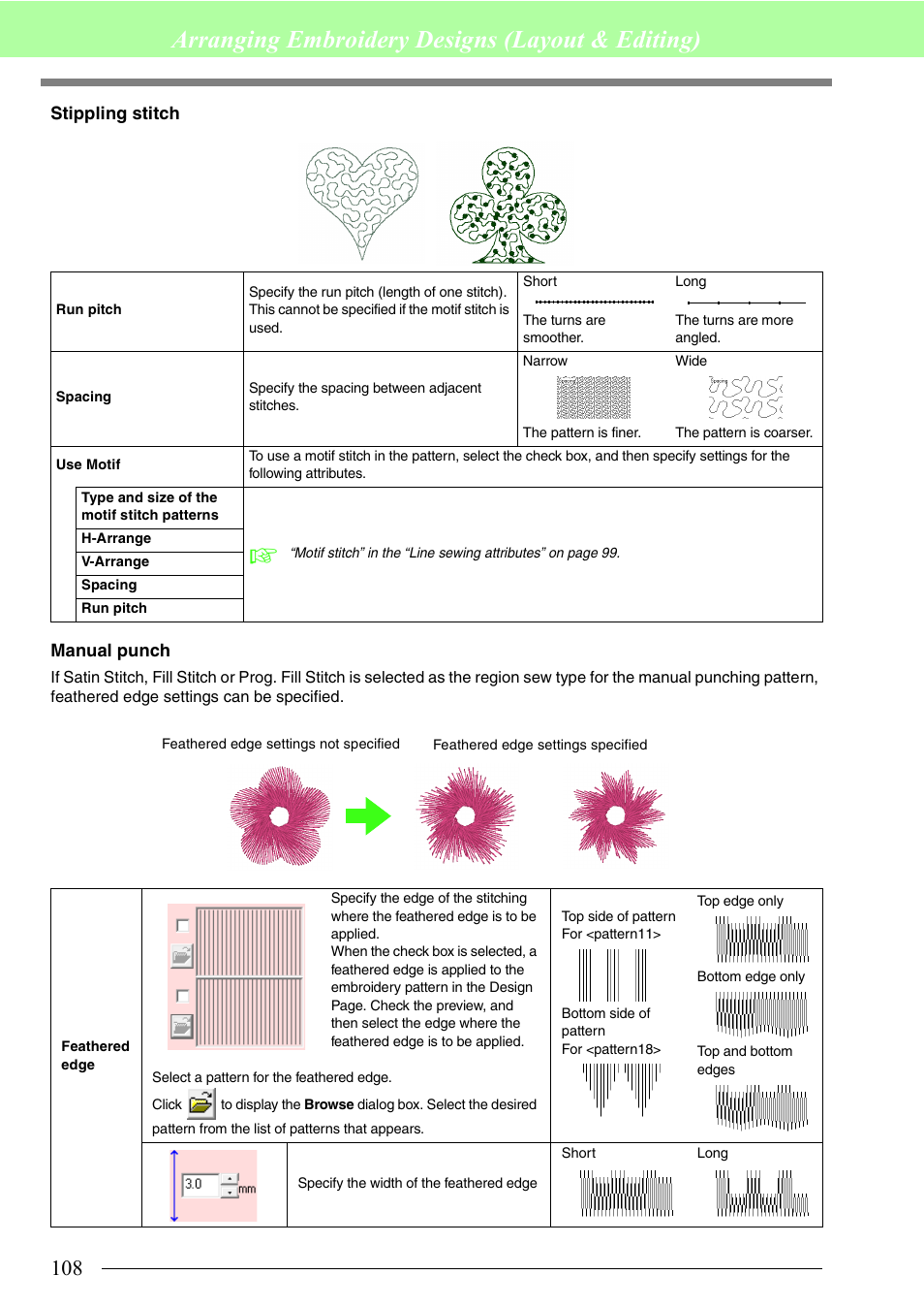 Arranging embroidery designs (layout & editing) | Brother PE-DESIGN 8 User Manual | Page 110 / 269