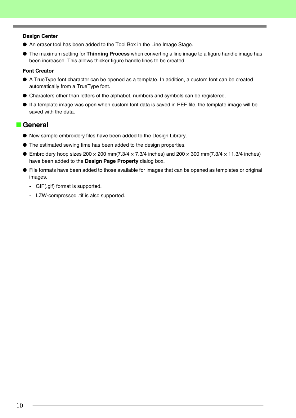 General | Brother PE-DESIGN 8 User Manual | Page 12 / 269