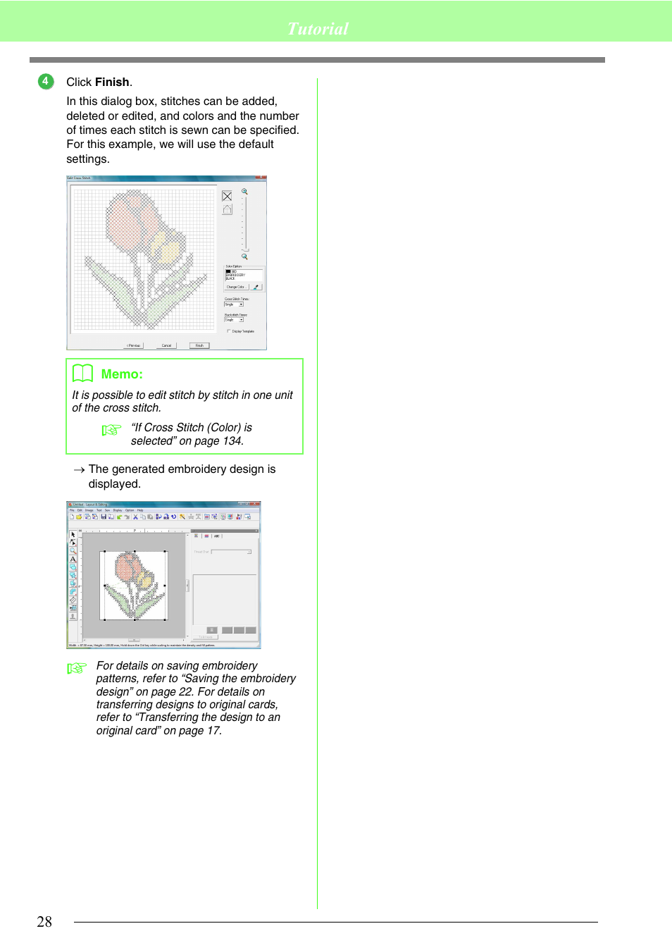 Tutorial | Brother PE-DESIGN 8 User Manual | Page 30 / 269