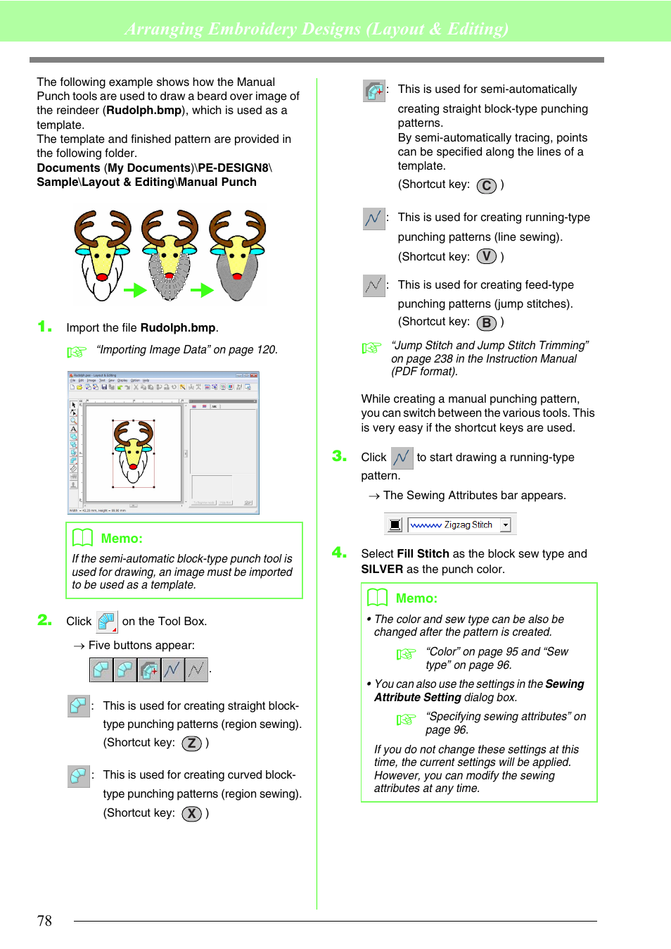 Arranging embroidery designs (layout & editing) | Brother PE-DESIGN 8 User Manual | Page 80 / 269