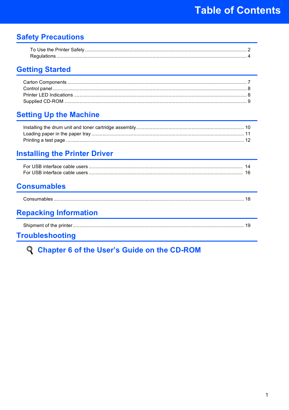 Brother HL-2140 User Manual | Page 3 / 23