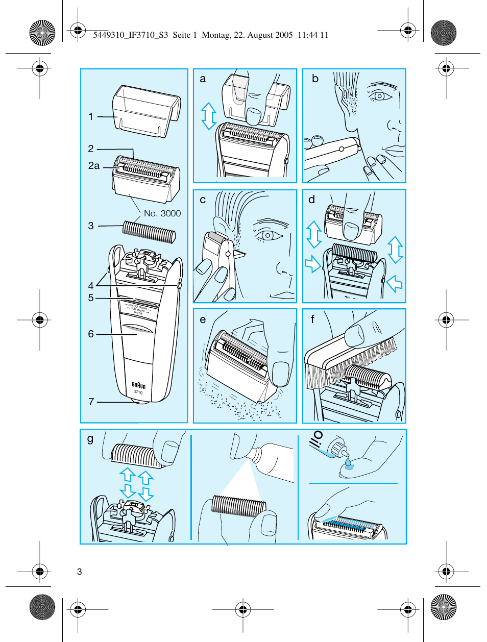 Fe g a b | Braun 3710 InterFace Excel User Manual | Page 3 / 40