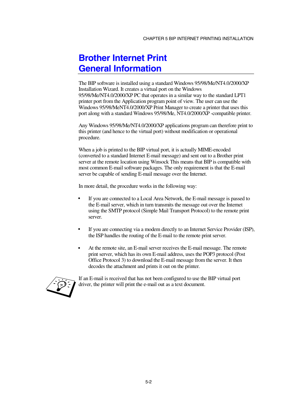 General information, Brother internet print general information | Brother NC-2100p User Manual | Page 48 / 96