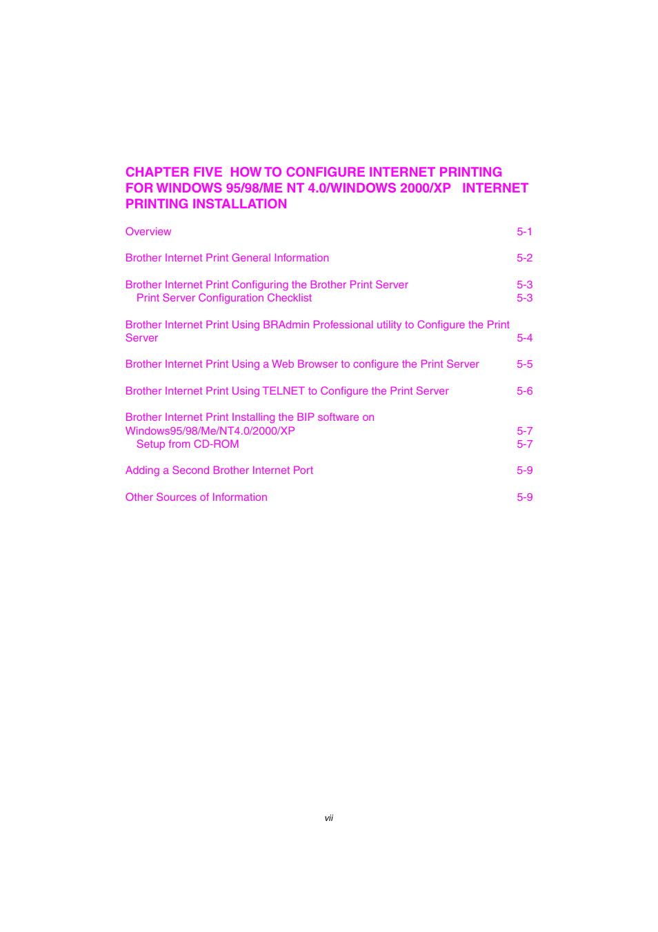 Brother NC-2100p User Manual | Page 7 / 96
