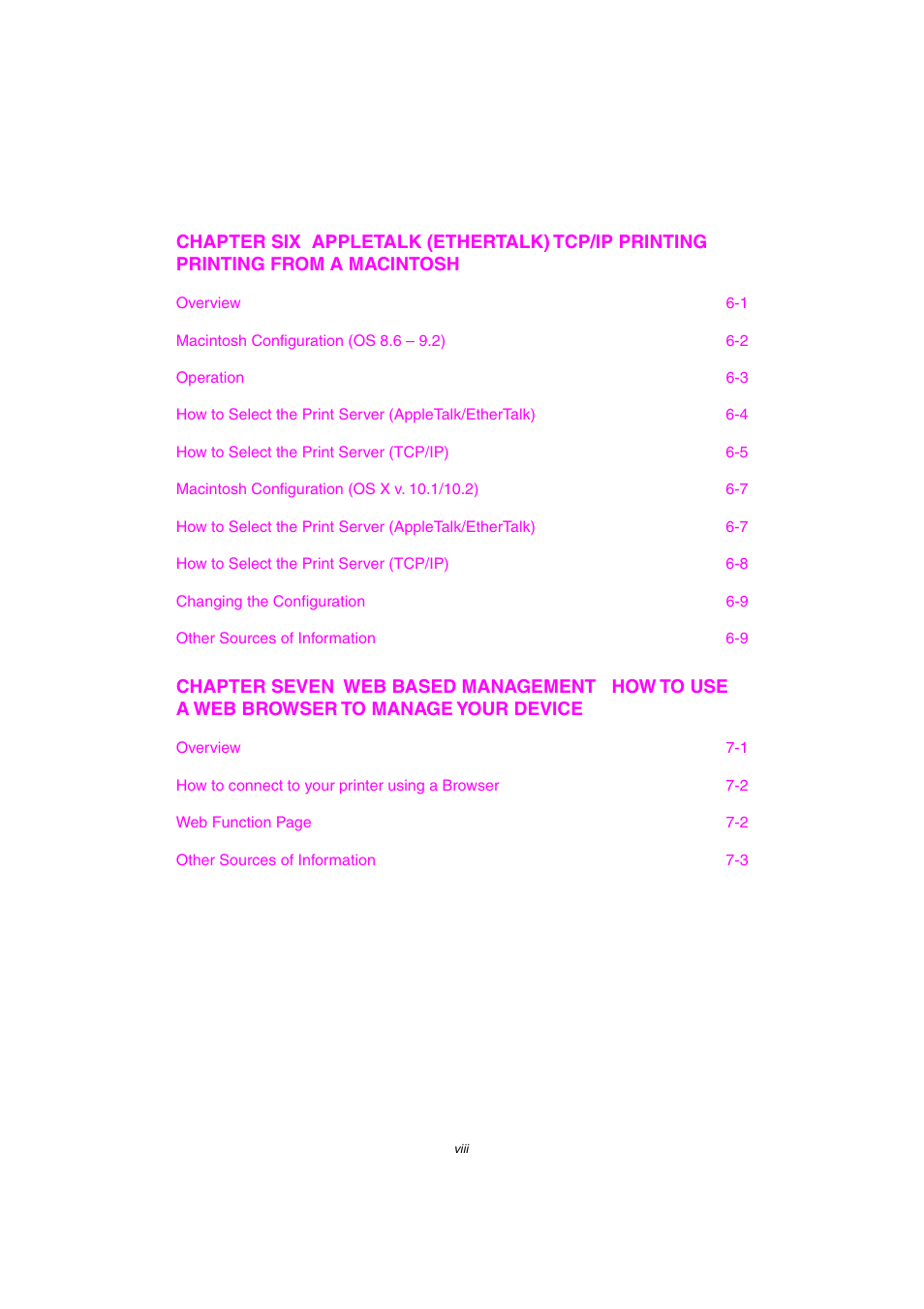 Brother NC-2100p User Manual | Page 8 / 96
