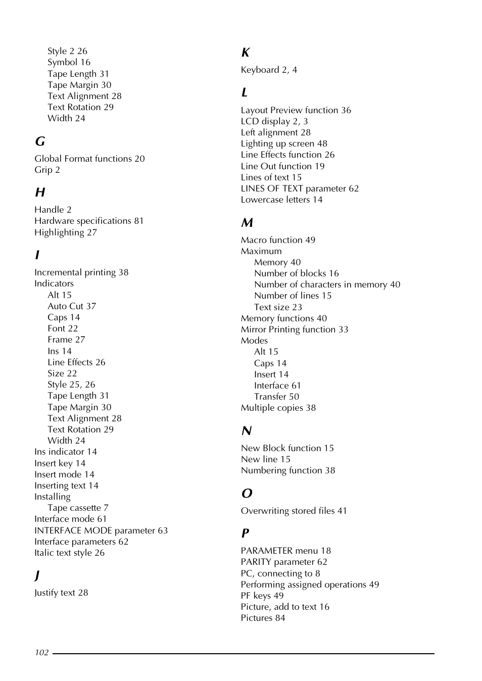 Brother PT-9600 User Manual | Page 116 / 235