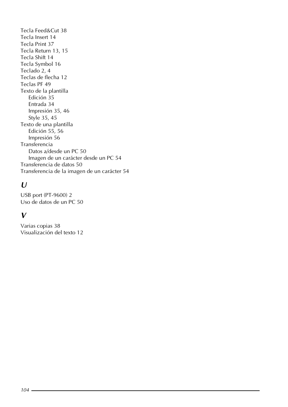 Brother PT-9600 User Manual | Page 234 / 235