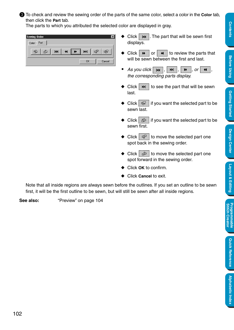 Brother PE-DESIGN Ver.5 User Manual | Page 110 / 274