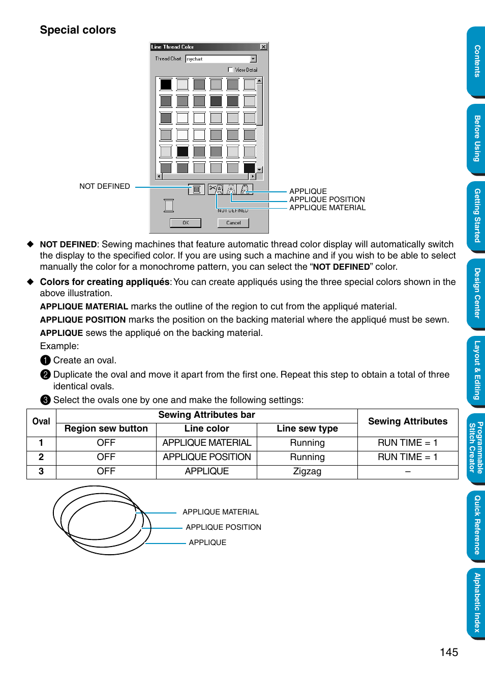 Special colors | Brother PE-DESIGN Ver.5 User Manual | Page 153 / 274