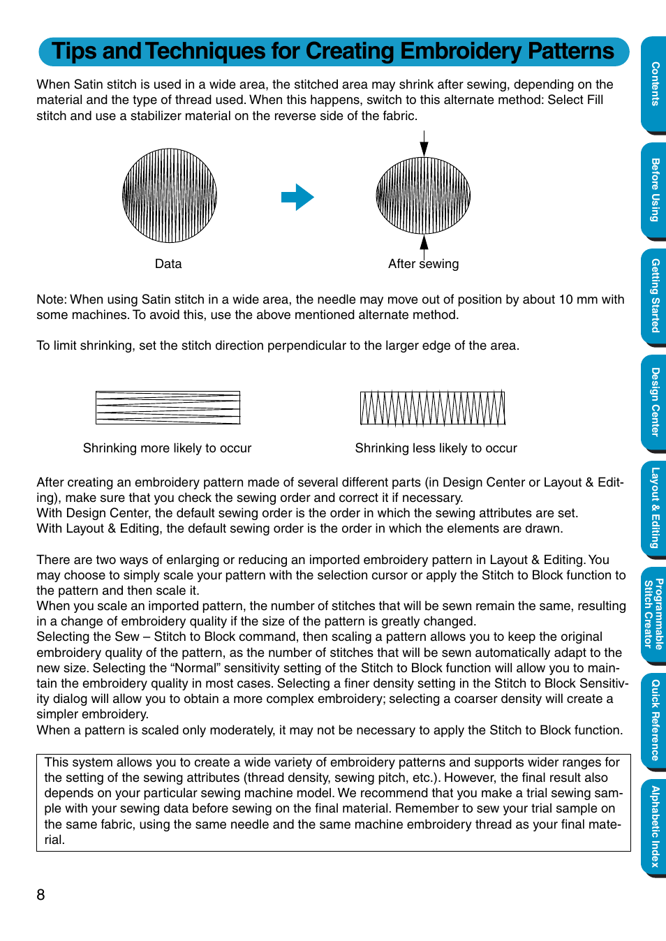 Brother PE-DESIGN Ver.5 User Manual | Page 16 / 274