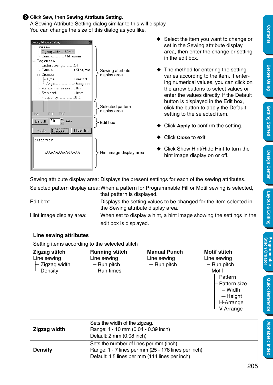 Brother PE-DESIGN Ver.5 User Manual | Page 213 / 274