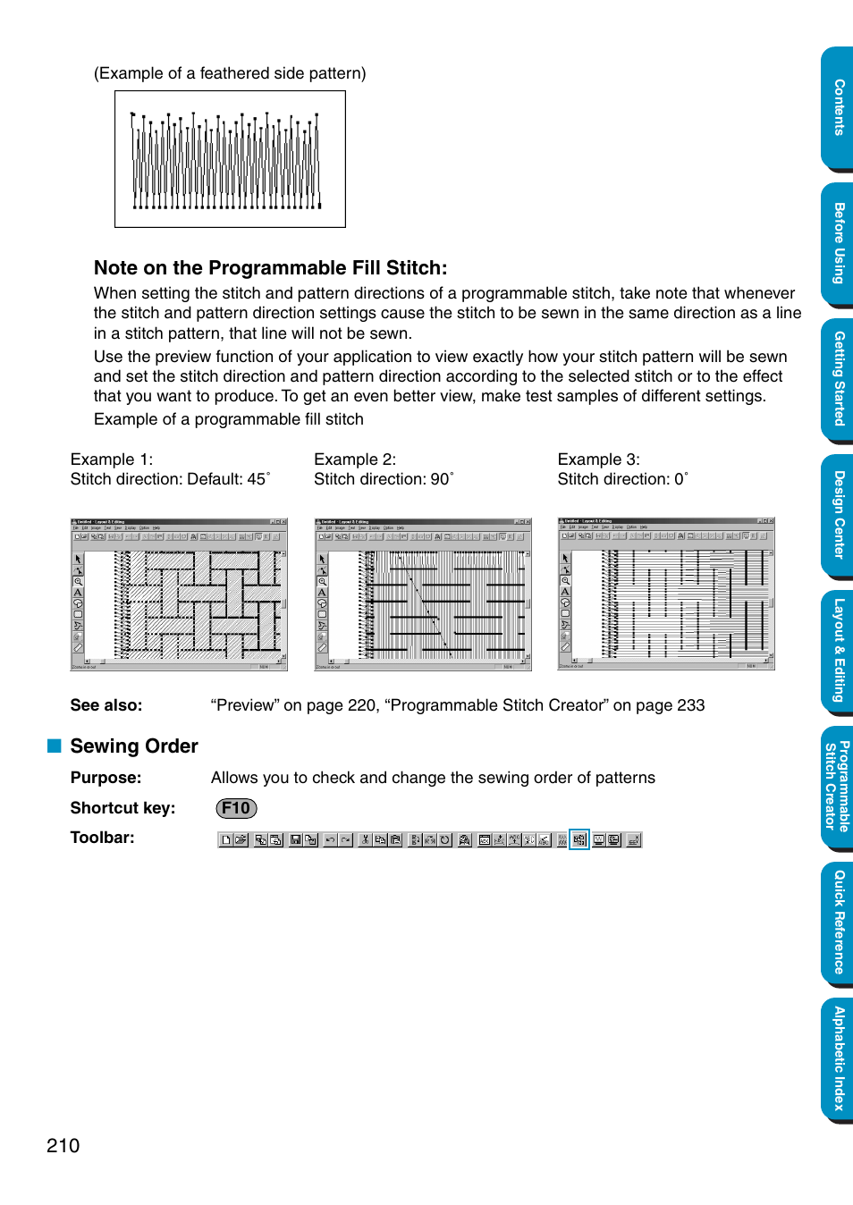 Sewing order | Brother PE-DESIGN Ver.5 User Manual | Page 218 / 274