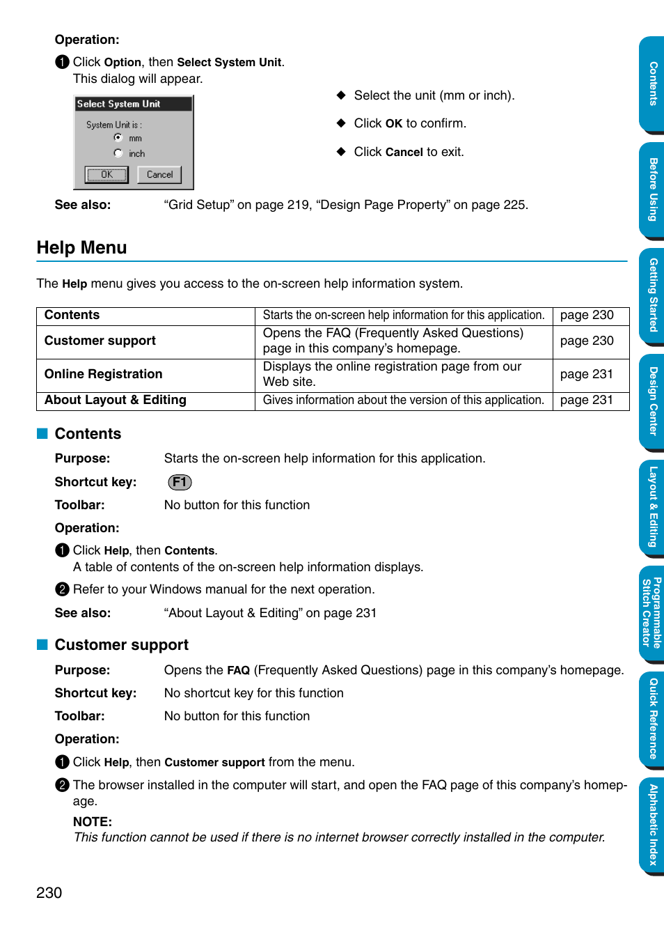 Brother PE-DESIGN Ver.5 User Manual | Page 238 / 274