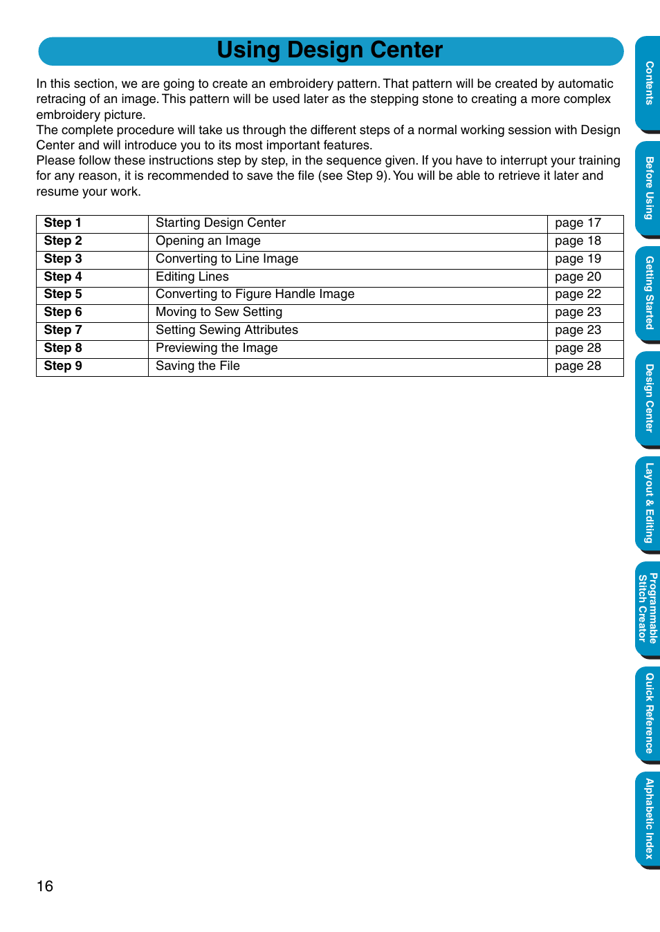 Using design center | Brother PE-DESIGN Ver.5 User Manual | Page 24 / 274