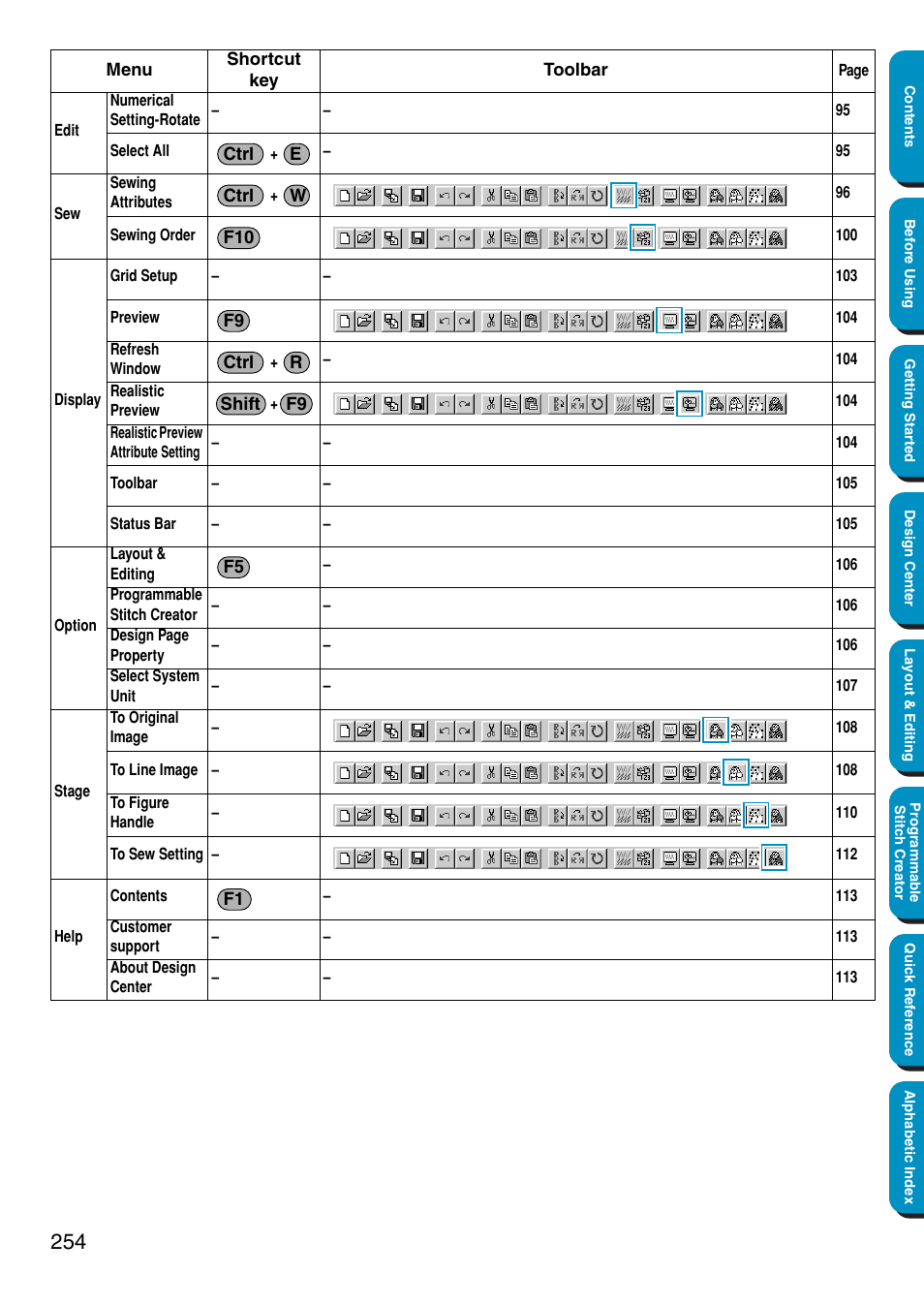 Brother PE-DESIGN Ver.5 User Manual | Page 262 / 274