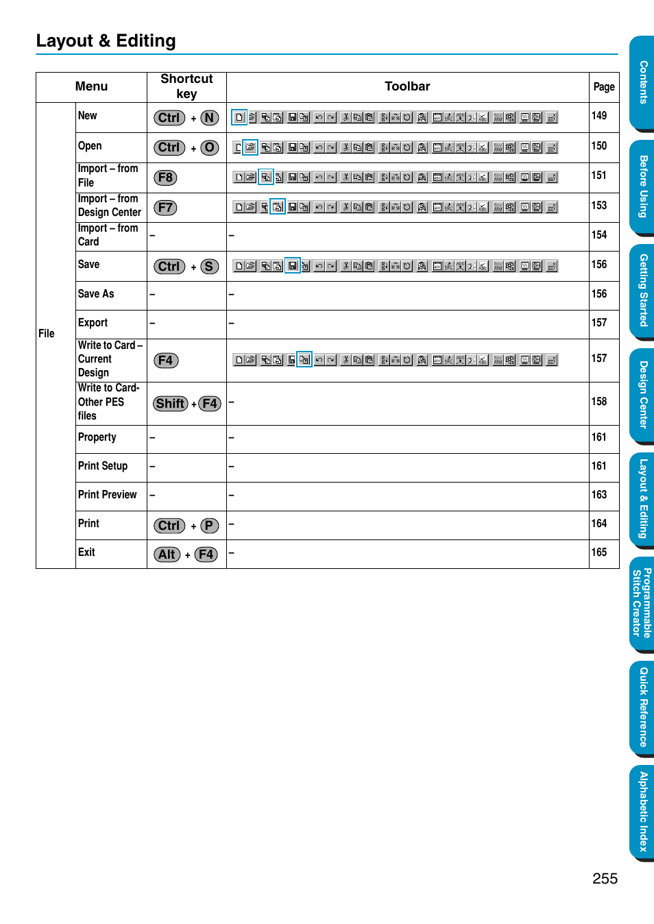 Layout & editing | Brother PE-DESIGN Ver.5 User Manual | Page 263 / 274