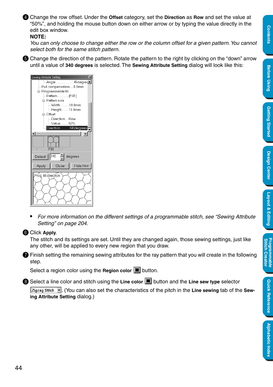 Brother PE-DESIGN Ver.5 User Manual | Page 52 / 274