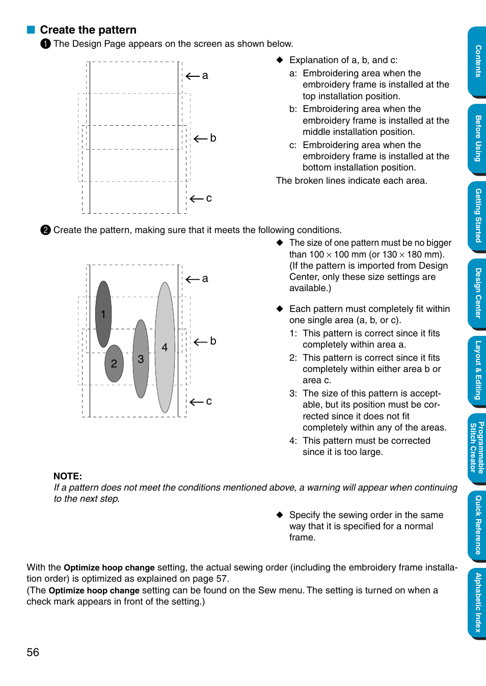 Create the pattern, Create the pattern 1 | Brother PE-DESIGN Ver.5 User Manual | Page 64 / 274