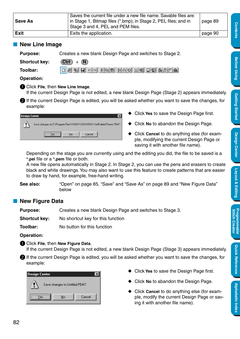New line image, New figure data, New line image • new figure data | Brother PE-DESIGN Ver.5 User Manual | Page 90 / 274