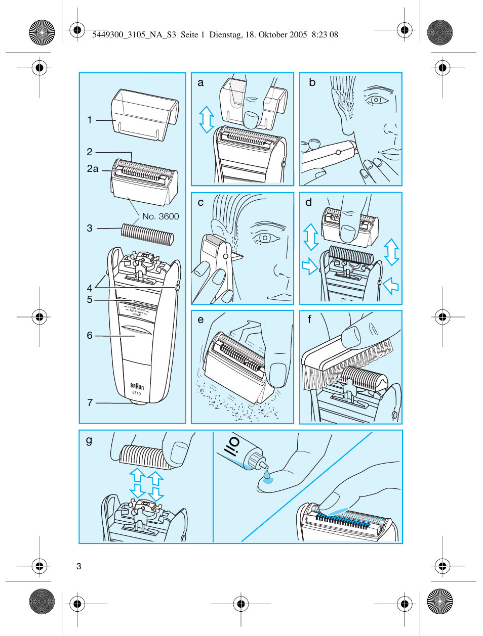 Fe g a b | Braun 3105-5449 InterFace Excel User Manual | Page 3 / 20