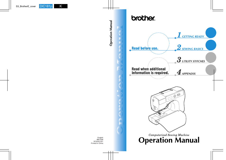 Brother CS-8150 User Manual | 140 pages