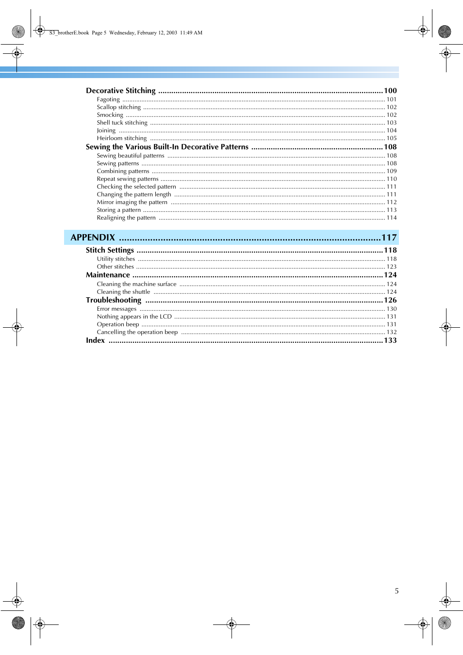Appendix | Brother CS-8150 User Manual | Page 11 / 140
