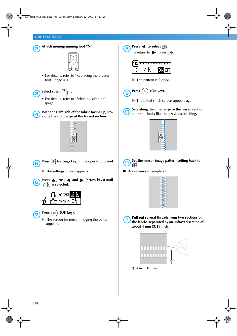Brother CS-8150 User Manual | Page 112 / 140