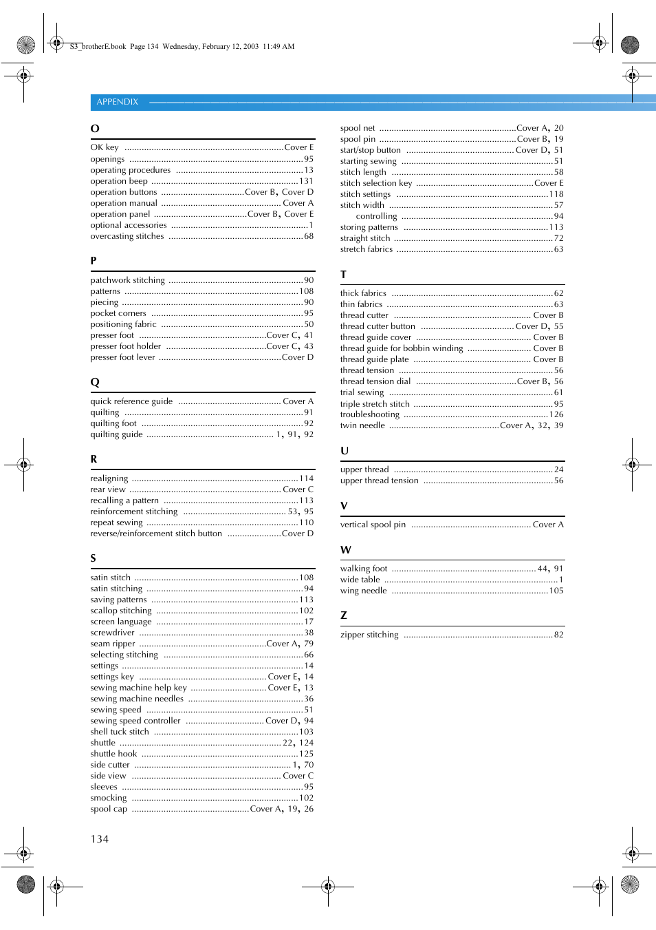 Brother CS-8150 User Manual | Page 140 / 140
