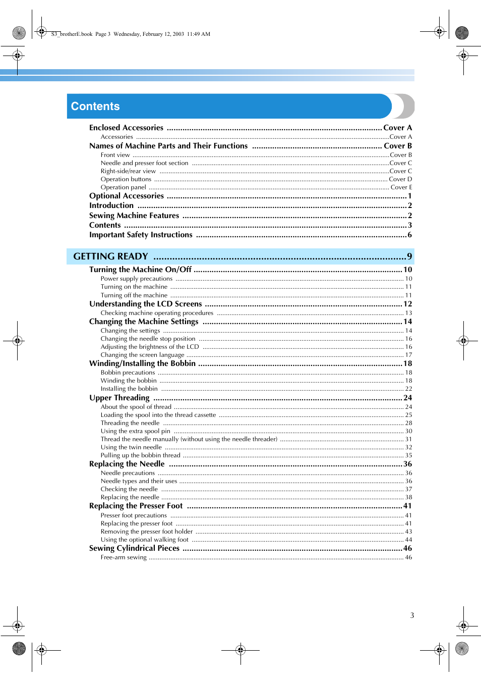 Brother CS-8150 User Manual | Page 9 / 140