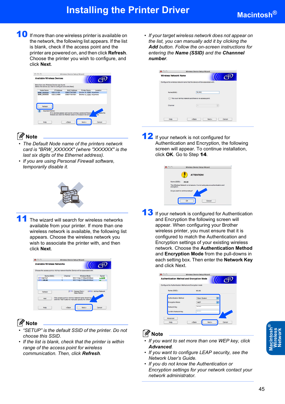 Installing the printer driver, Macintosh | Brother HL-5280DW User Manual | Page 47 / 56