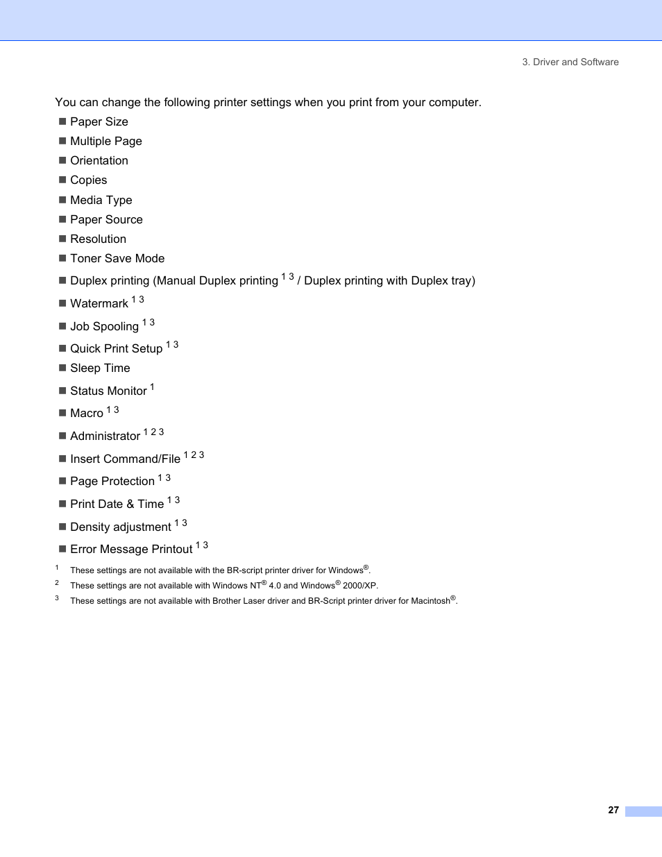 Brother HL-5280DW User Manual | Page 35 / 152