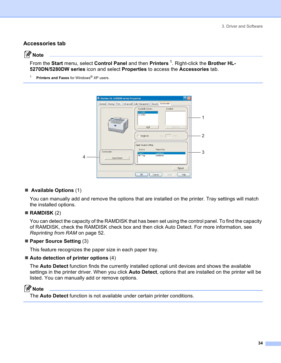 Accessories tab | Brother HL-5280DW User Manual | Page 42 / 152