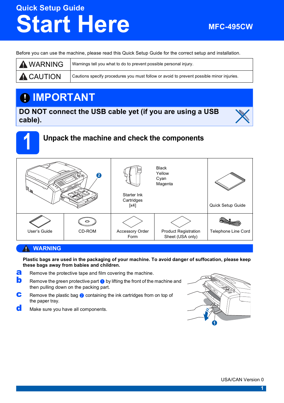 Brother MFC-495CW User Manual | 46 pages