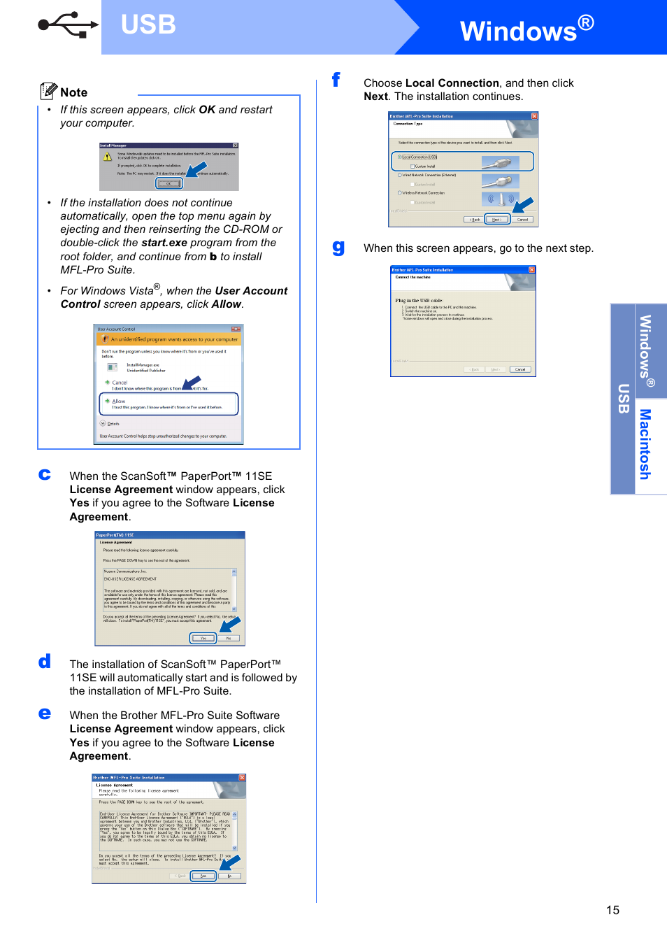 Windows | Brother MFC-495CW User Manual | Page 15 / 46