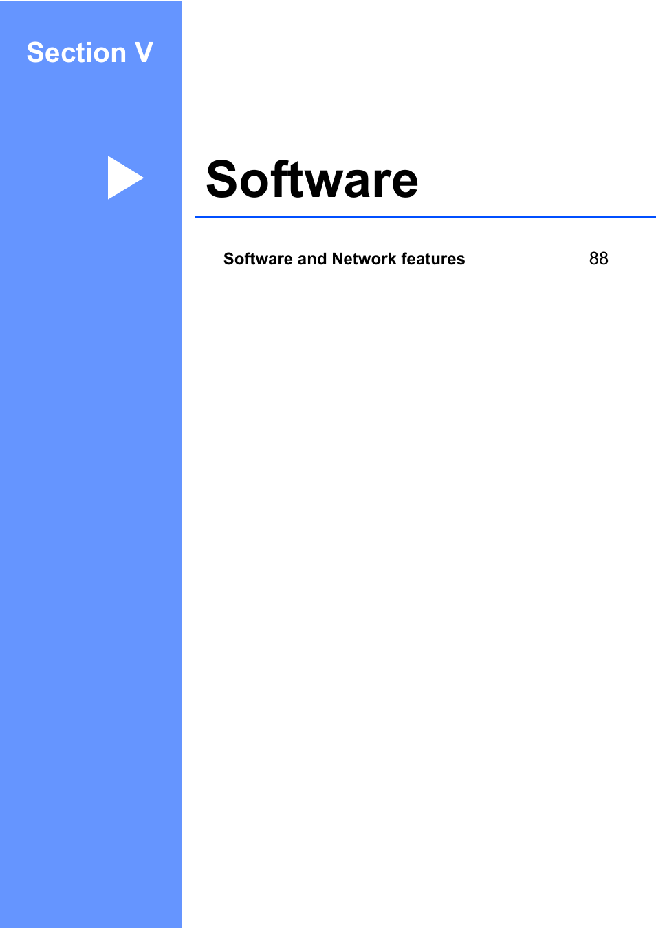 Software, Section v software | Brother MFC-820CW User Manual | Page 103 / 171