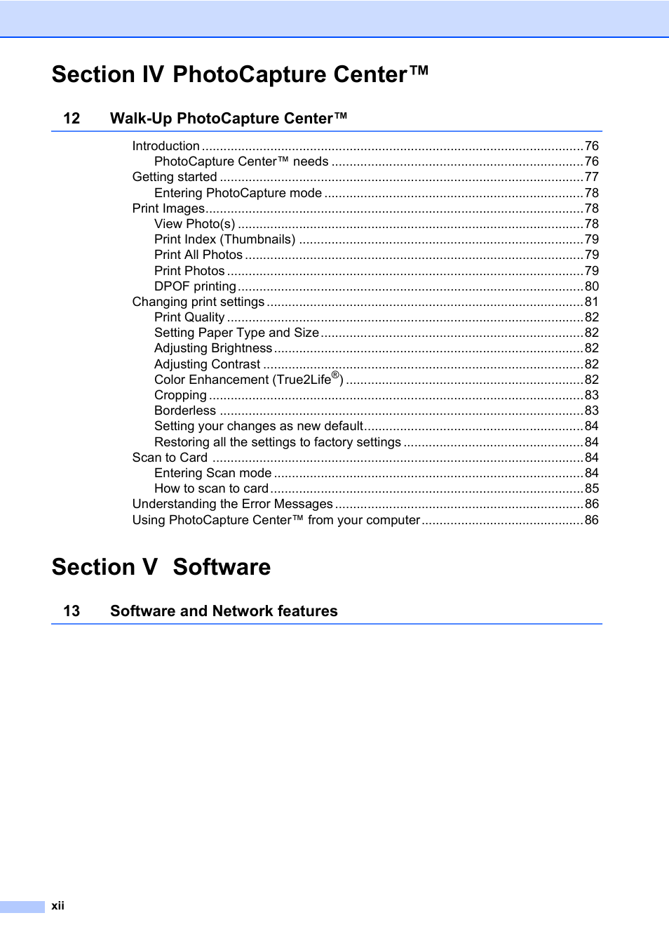 Brother MFC-820CW User Manual | Page 14 / 171
