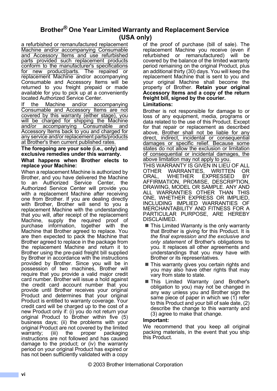 Brother | Brother MFC-820CW User Manual | Page 8 / 171