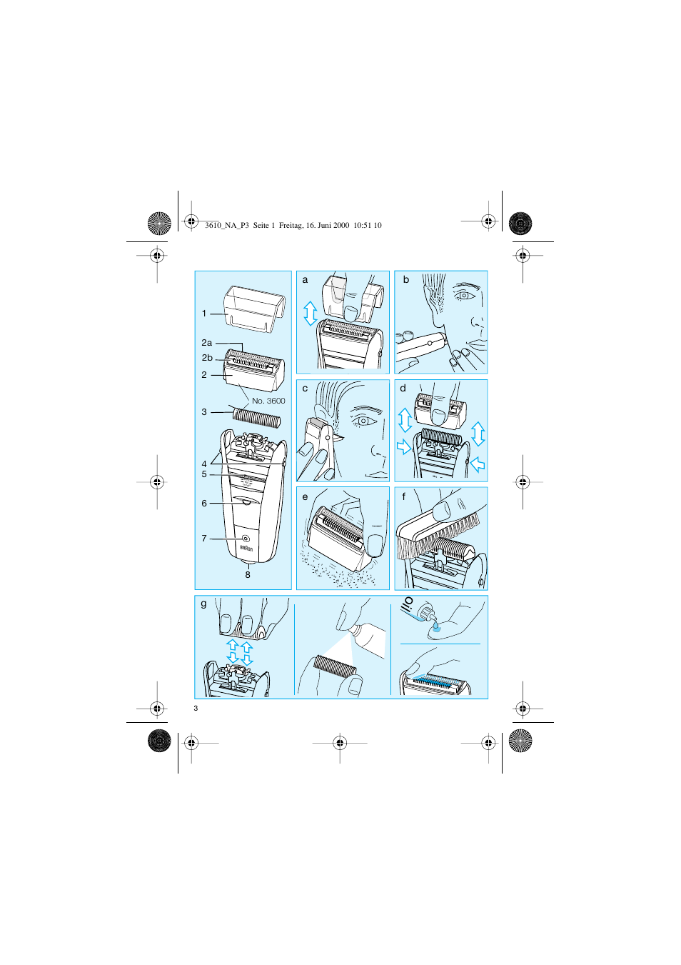Braun 3610 InterFace User Manual | Page 3 / 24