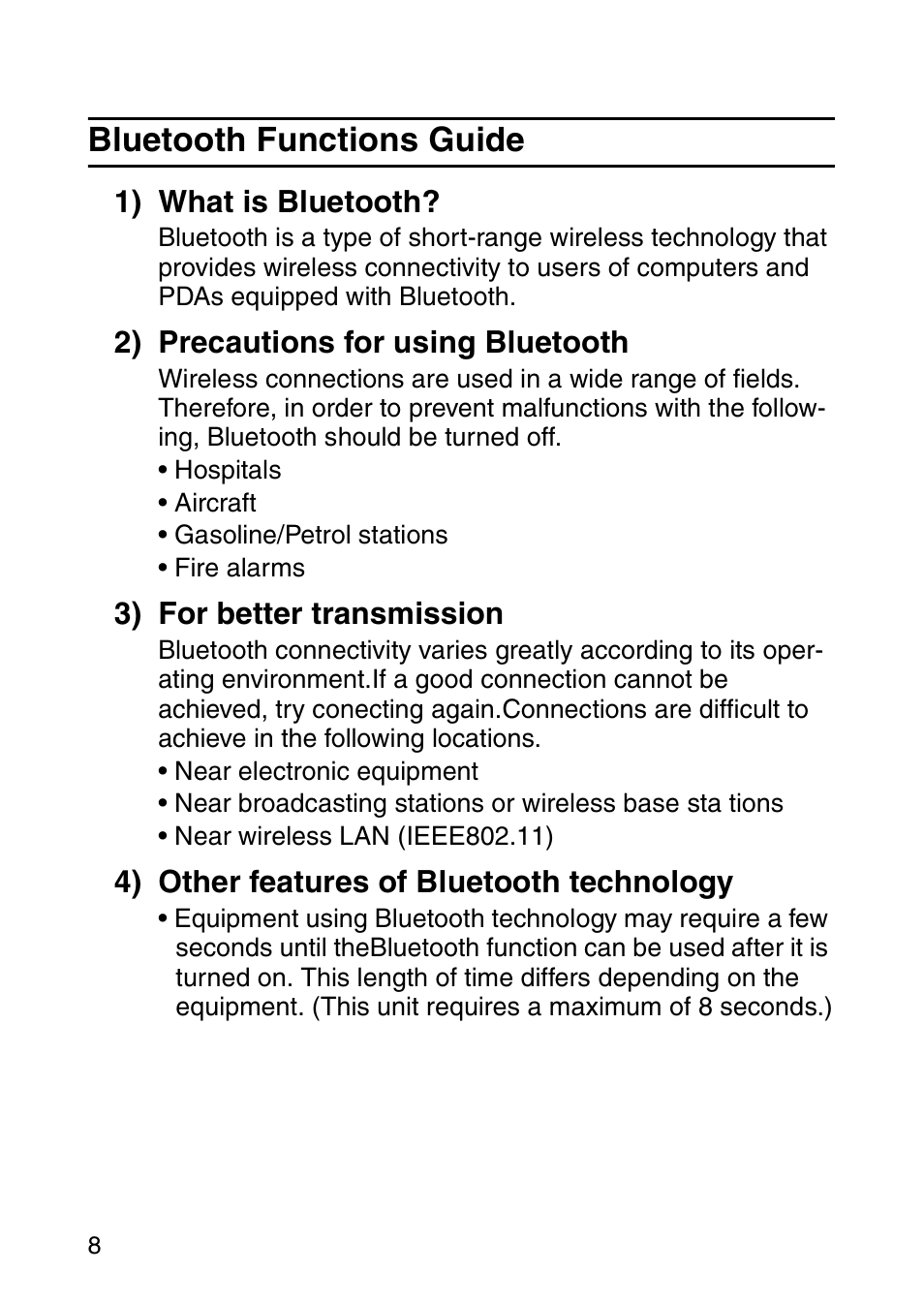 Bluetooth functions guide | Brother MW-260 User Manual | Page 25 / 45