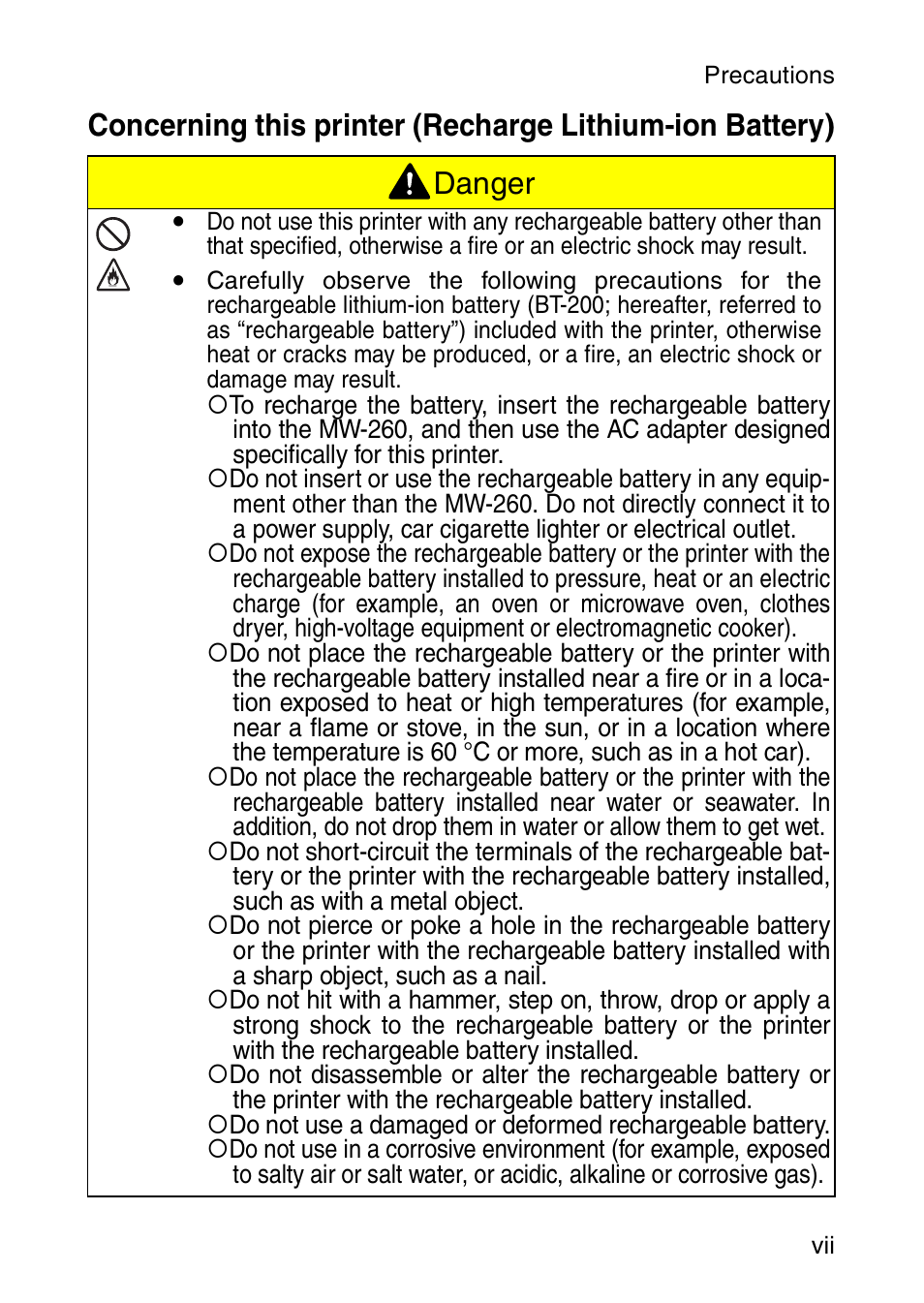 Brother MW-260 User Manual | Page 8 / 45