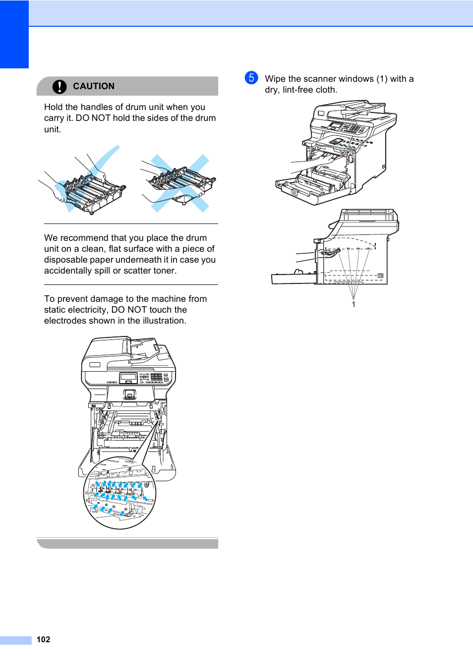 Caution | Brother DCP-9045CDN User Manual | Page 116 / 192