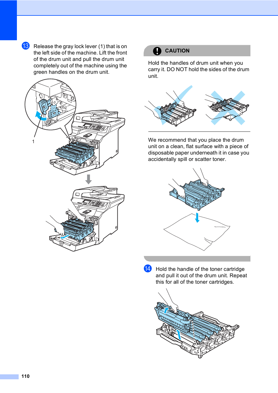 Caution | Brother DCP-9045CDN User Manual | Page 124 / 192