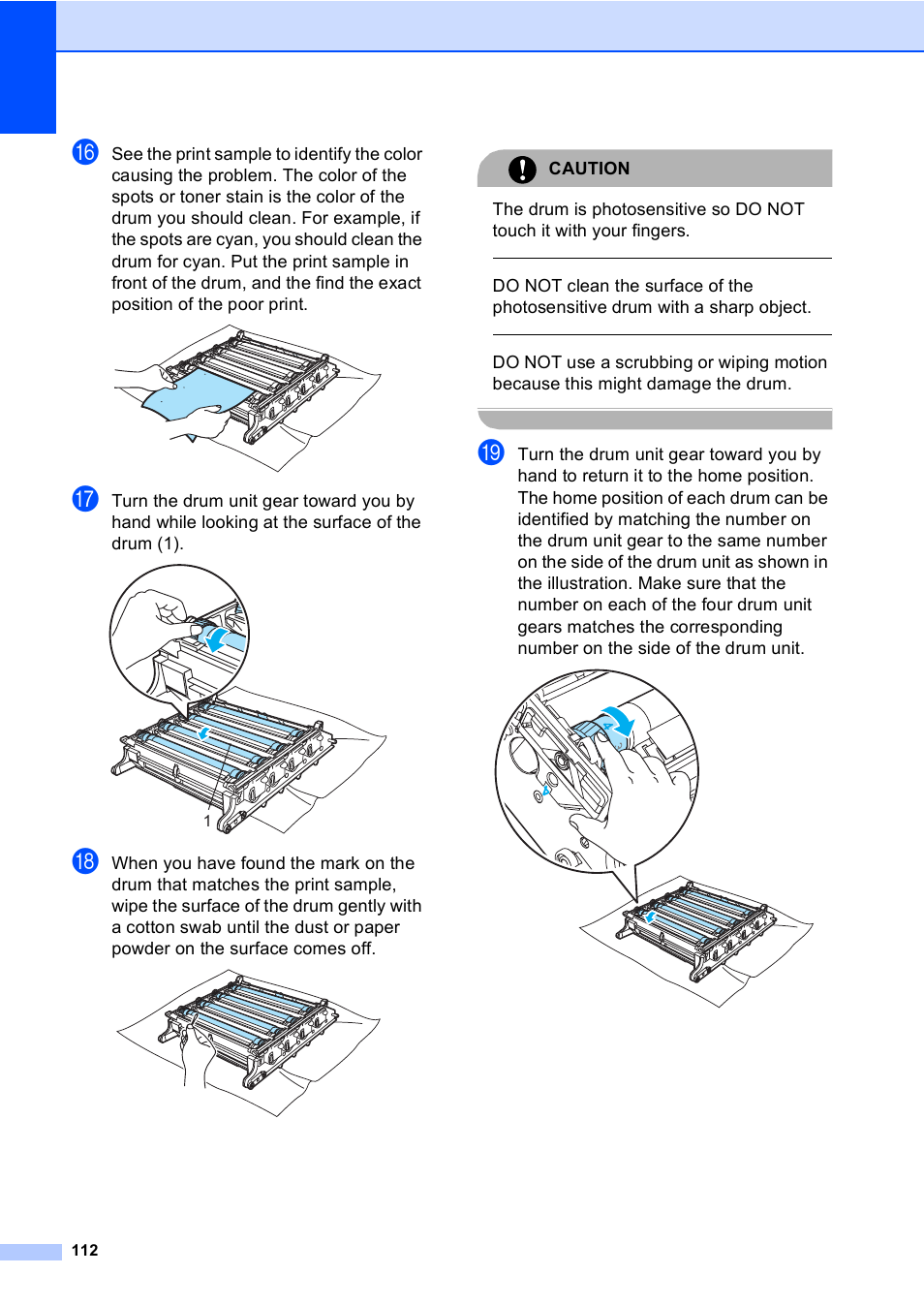 Caution | Brother DCP-9045CDN User Manual | Page 126 / 192