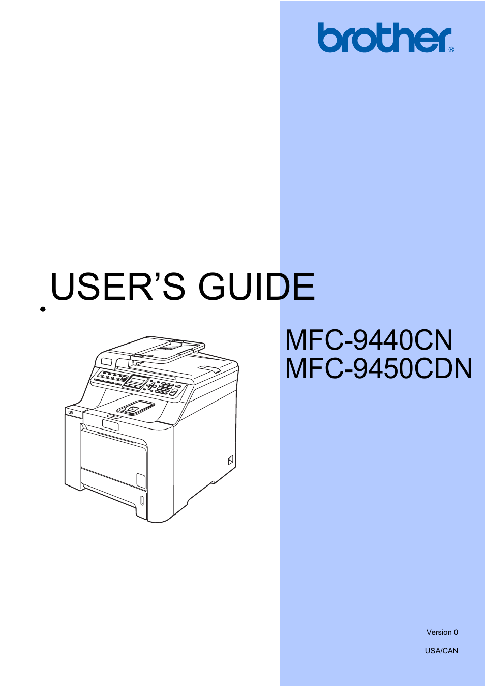 Brother MFC-9450CDN User Manual | 252 pages