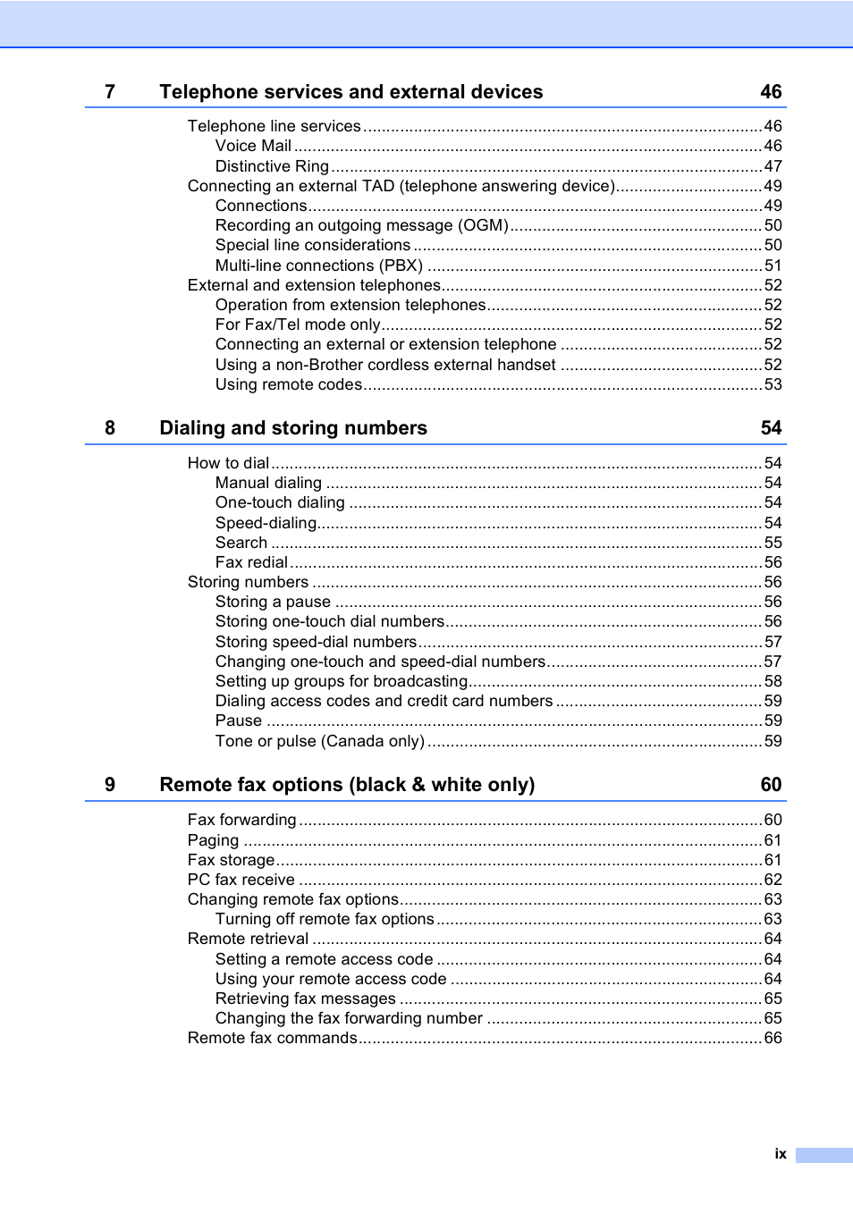 Brother MFC-9450CDN User Manual | Page 11 / 252