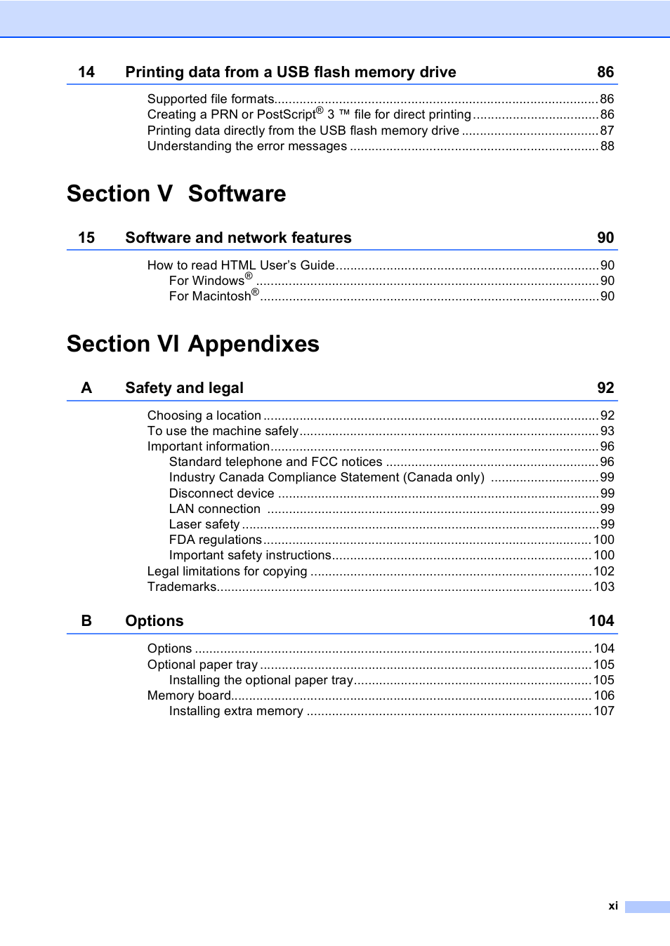 Brother MFC-9450CDN User Manual | Page 13 / 252