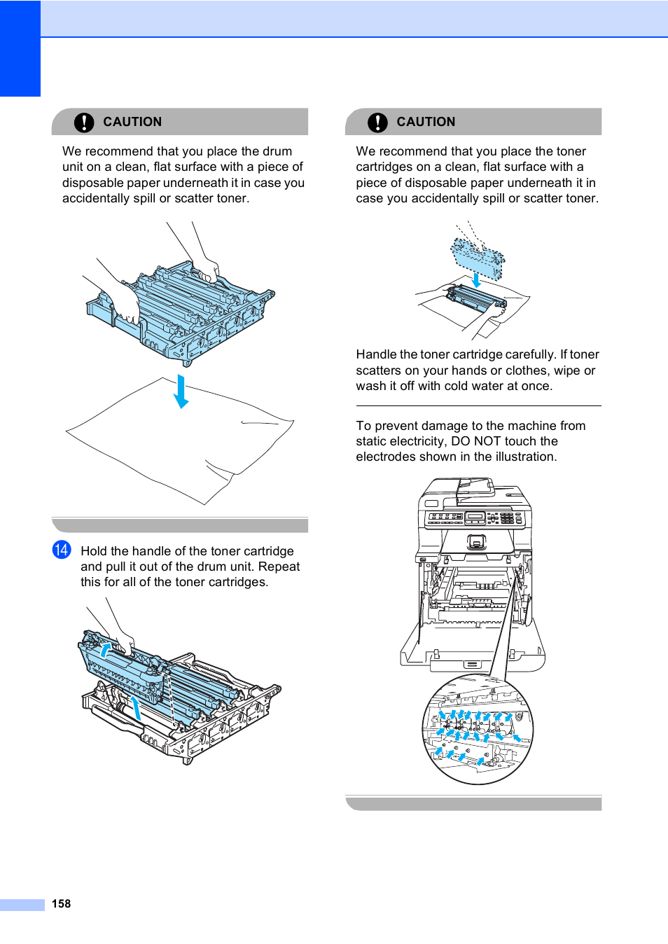 Caution | Brother MFC-9450CDN User Manual | Page 174 / 252