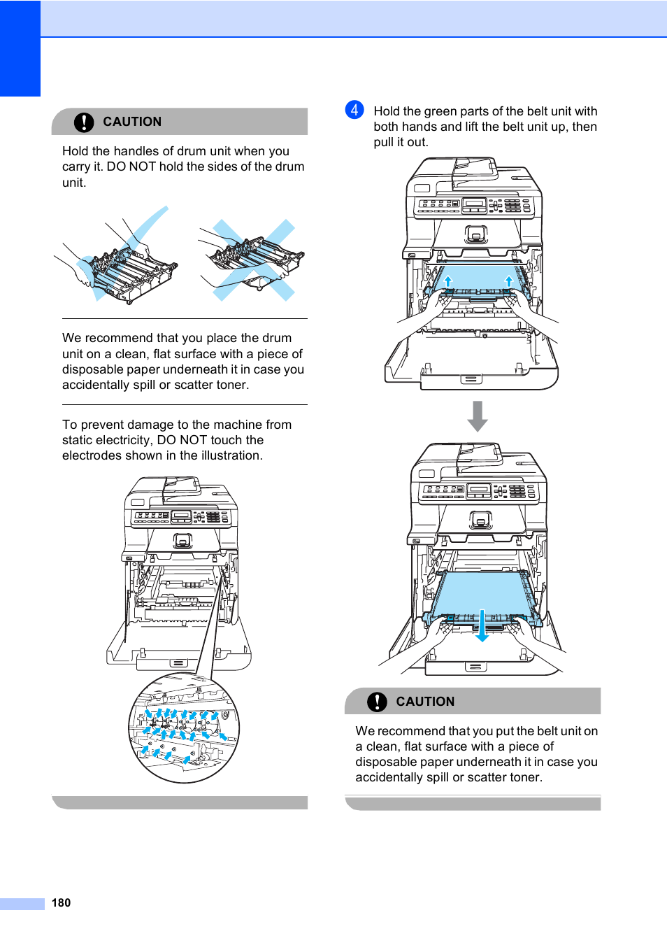 Caution | Brother MFC-9450CDN User Manual | Page 196 / 252