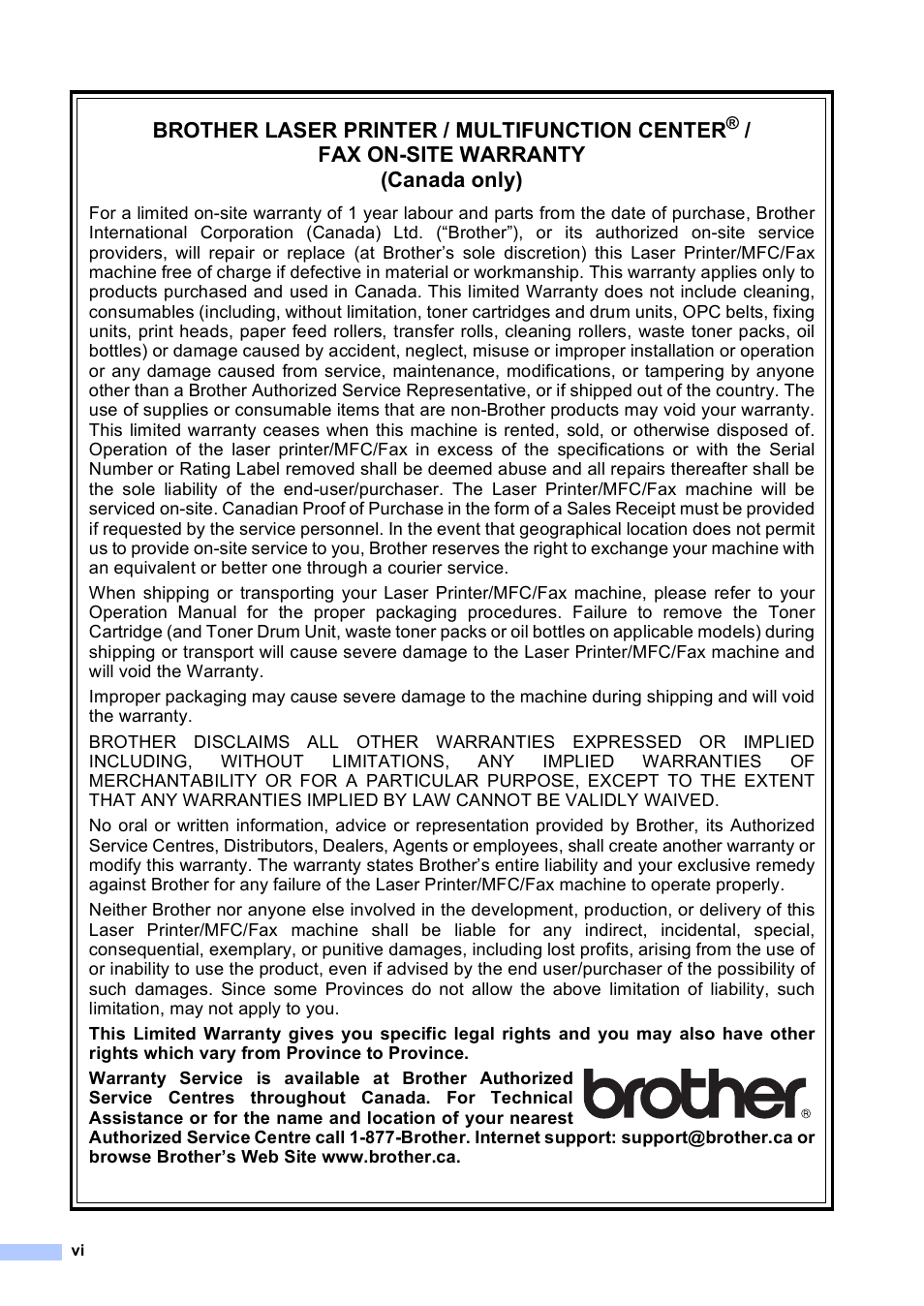 Brother MFC-9450CDN User Manual | Page 8 / 252