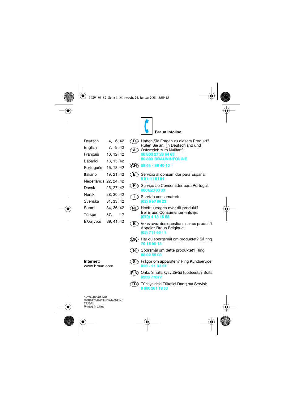 Braun 3612 InterFace User Manual | Page 2 / 46